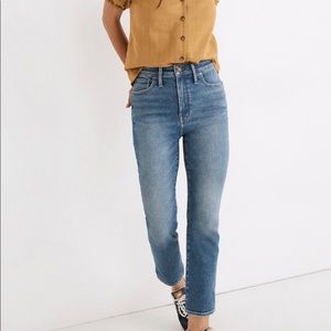 Madewell Tall Curvy Stovepipe Jeans in Ditmas Wash